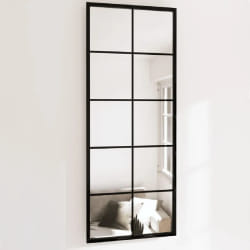 vidaXL Miroirs muraux 2 pcs - Métal noir