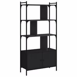 VidaXL 833348, Noir, Acier, Bois, 765 mm, 300 mm, 1545 mm