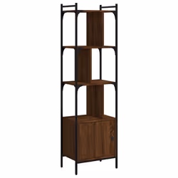 VidaXL 833357, Marron, Chêne, Acier, Bois, 445 mm, 300 mm, 1545 mm