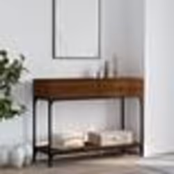 vidaXL Table console chêne marron 100x34,5x75 cm bois d'ingénierie