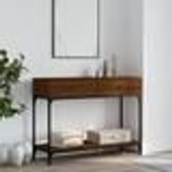 vidaXL Table console chêne marron 100x34,5x75 cm bois d'ingénierie