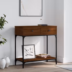Ajoutez une touche d'élégance à votre entrée, salon ou couloir avec cette table console élégante. Matériau durable : la table ...