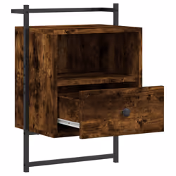 VidaXL 833437 Table de nuit et table de chevet Chêne - Vue supplémentaire 5