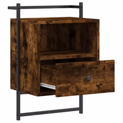 VidaXL 833438 Table de nuit et table de chevet Chêne - Vue supplémentaire 5
