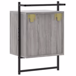 VidaXL 833439 Table de nuit et table de chevet Chêne - Vue supplémentaire 8