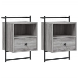 VidaXL 833440 Table de nuit et table de chevet Chêne