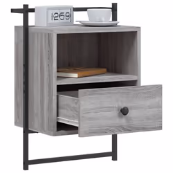 VidaXL 833440 Table de nuit et table de chevet Chêne - Vue supplémentaire 4