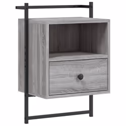 VidaXL 833440 Table de nuit et table de chevet Chêne - Vue supplémentaire 6