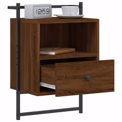 VidaXL 833441 Table de nuit et table de chevet Chêne - Vue supplémentaire 4