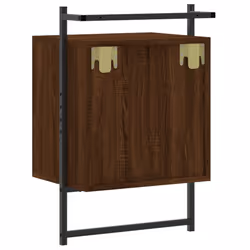 VidaXL 833441 Table de nuit et table de chevet Chêne - Vue supplémentaire 8