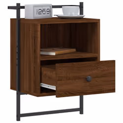 VidaXL 833442 Table de nuit et table de chevet Chêne - Vue supplémentaire 4