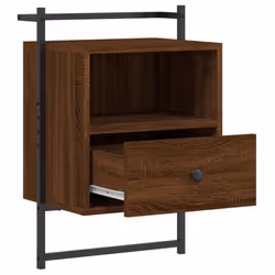 VidaXL 833442 Table de nuit et table de chevet Chêne - Vue supplémentaire 5