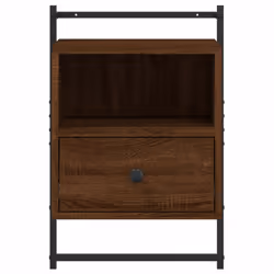 VidaXL 833442 Table de nuit et table de chevet Chêne - Vue supplémentaire 7