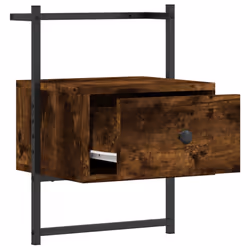 VidaXL 833447 Table de nuit et table de chevet Chêne - Vue supplémentaire 8