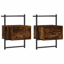 VidaXL 833448, Chêne, Métal, Bois, 350 mm, 300 mm, 510 mm, 2 pièce(s)