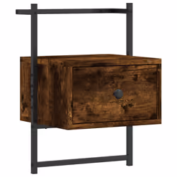 VidaXL 833448 Table de nuit et table de chevet Chêne - Vue supplémentaire 5