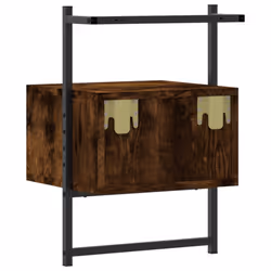 VidaXL 833448 Table de nuit et table de chevet Chêne - Vue supplémentaire 8