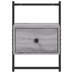 VidaXL 833449 Table de nuit et table de chevet Chêne - Vue supplémentaire 5