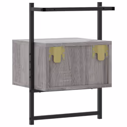 VidaXL 833449 Table de nuit et table de chevet Chêne - Vue supplémentaire 7