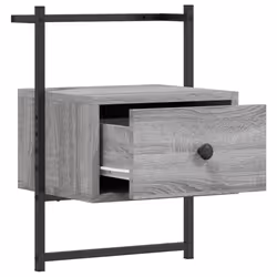 VidaXL 833449 Table de nuit et table de chevet Chêne - Vue supplémentaire 8