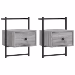 VidaXL 833450, Chêne, Métal, Bois, 350 mm, 300 mm, 510 mm, 2 pièce(s)