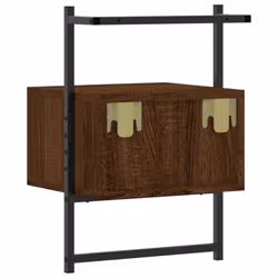 VidaXL 833451 Table de nuit et table de chevet Chêne - Vue supplémentaire 7