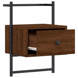 VidaXL 833451 Table de nuit et table de chevet Chêne - Vue supplémentaire 8