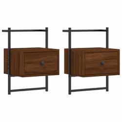 VidaXL 833452, Chêne, Métal, Bois, 350 mm, 300 mm, 510 mm, 2 pièce(s)