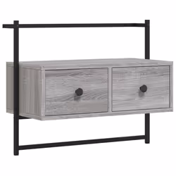 VidaXL 833456, Gris, Métal, Bois, 605 mm, 300 mm, 510 mm, 1 pièce(s)