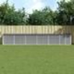 vidaXL Poulailler avec toit anthracite 603x98x90 cm acier galvanisé