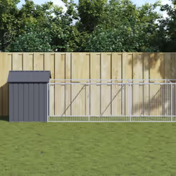 Offrez sécurité et confort à vos amis à fourrure avec cette niche pour chien avec cour. Utilisation polyvalente : combinée av ...