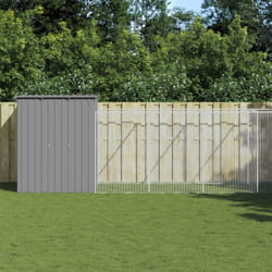 Vidaxl - Niche pour chien avec cour gris clair 165x659x181 cm