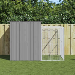 Vidaxl - Niche pour chien avec cour gris clair 214x253x181 cm