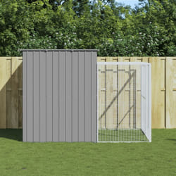 Vidaxl - Niche pour chien avec cour gris clair 214x253x181 cm
