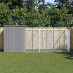Offrez sécurité et confort à vos amis à fourrure avec cette niche pour chien avec cour. Utilisation polyvalente : combinée av ...