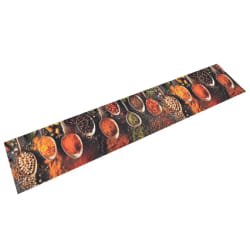 vidaXL Tapis de cuisine lavable impression cuillère épices 60x300 cm
