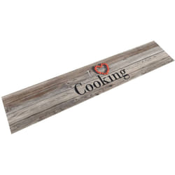 Vidaxl - Tapis de cuisine lavable impression cuisine gris 60x300 cm