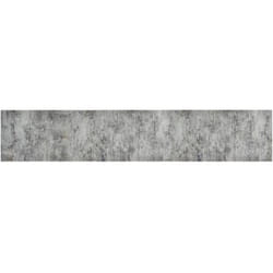 Vidaxl - Tapis de cuisine lavable impression béton 60x300 cm velours