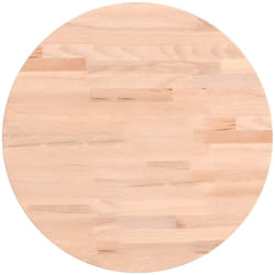 Dessus de table Ø40x1,5 cm rond bois massif de hêtre Vidaxl