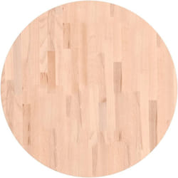 Dessus de table Ø70x1,5 cm rond bois massif de hêtre vidaXL