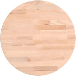 Dessus de table Ø30x4 cm rond bois massif de hêtre Vidaxl