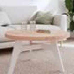 vidaXL Dessus de table Ø80x4 cm rond bois massif de hêtre