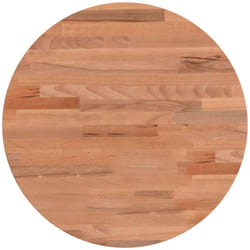 Dessus de table Ø40x1,5 cm rond bois massif de hêtre Vidaxl