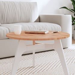 Dessus de table Ø60x1,5 cm rond bois massif de hêtre - Vidaxl
