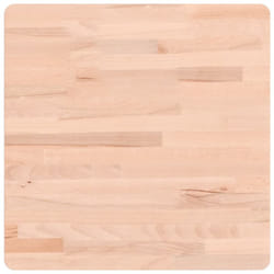 Dessus de table 50x50x2,5 cm carré bois massif de hêtre Vidaxl