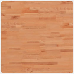 Dessus de table 70x70x2,5 cm carré bois massif de hêtre Vidaxl