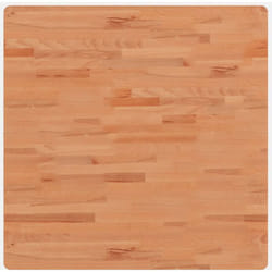 Dessus de table 80x80x2,5 cm carré bois massif de hêtre Vidaxl
