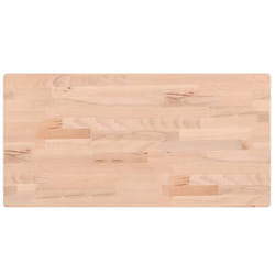 vidaXL Comptoir de salle de bain 80x40x2,5 cm bois massif de hêtre