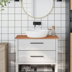 vidaXL Comptoir de salle de bain 80x40x1,5 cm bois massif de hêtre
