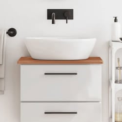 Vidaxl Comptoir De Salle De Bain 60x40x1,5 Cm Bois Massif De Hêtre